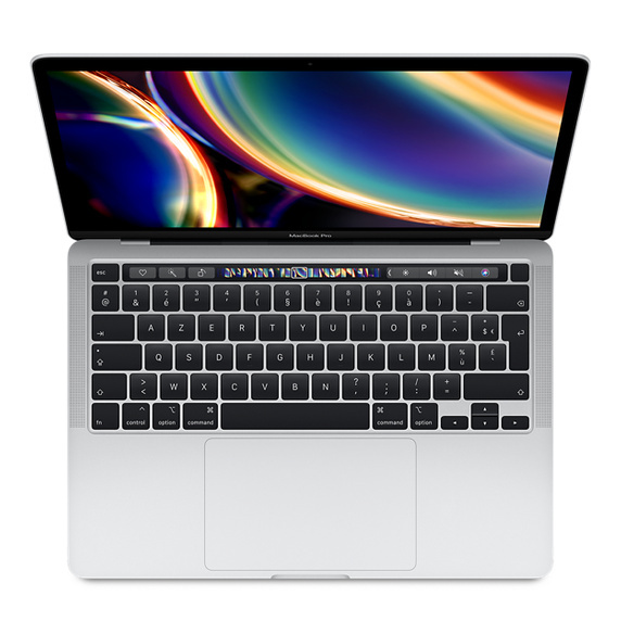 MacBook Pro Touch Bar 13" Core i5 1,4Ghz 2020 - Intel Core i5 1,4Ghz - 4 - 8Go LPDDR3 - 256Go SSD - Intel Iris Plus 645 - Argent - macOS - AZERTY